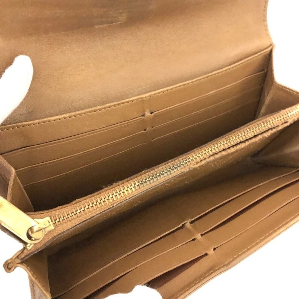 (L3) Louis Vuitton Wallet Long Brown Mahina Monogram - Picture 6 of 9